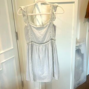 Altar’d State light gray sleeveless gauze dress size Small